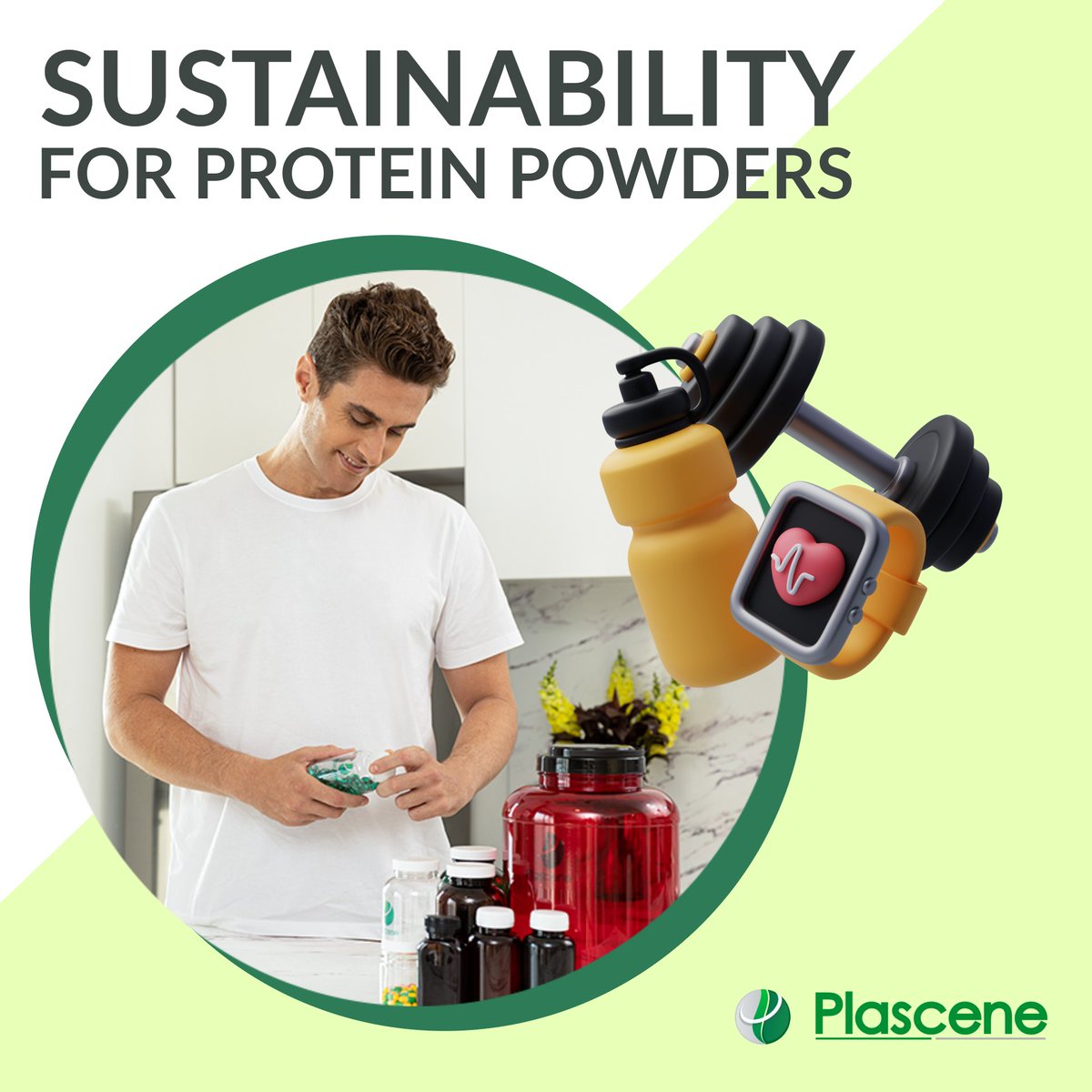 Powering Up Sustainability for Protein Powders 📷 #ProteinBrands #Sustainability #rPET plascene.com/powering-up-su…