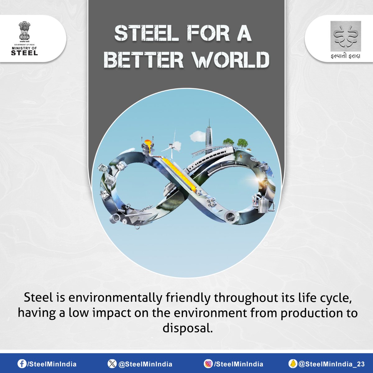 Discover the eco-friendly essence of steel in our journey towards a better world. From its recyclability to its durability, steel is shaping a sustainable future. Let's build greener together!🌱🏗️

#SteelForABetterWorld #SustainableSteel #IspatiGyan #IspatiIrada