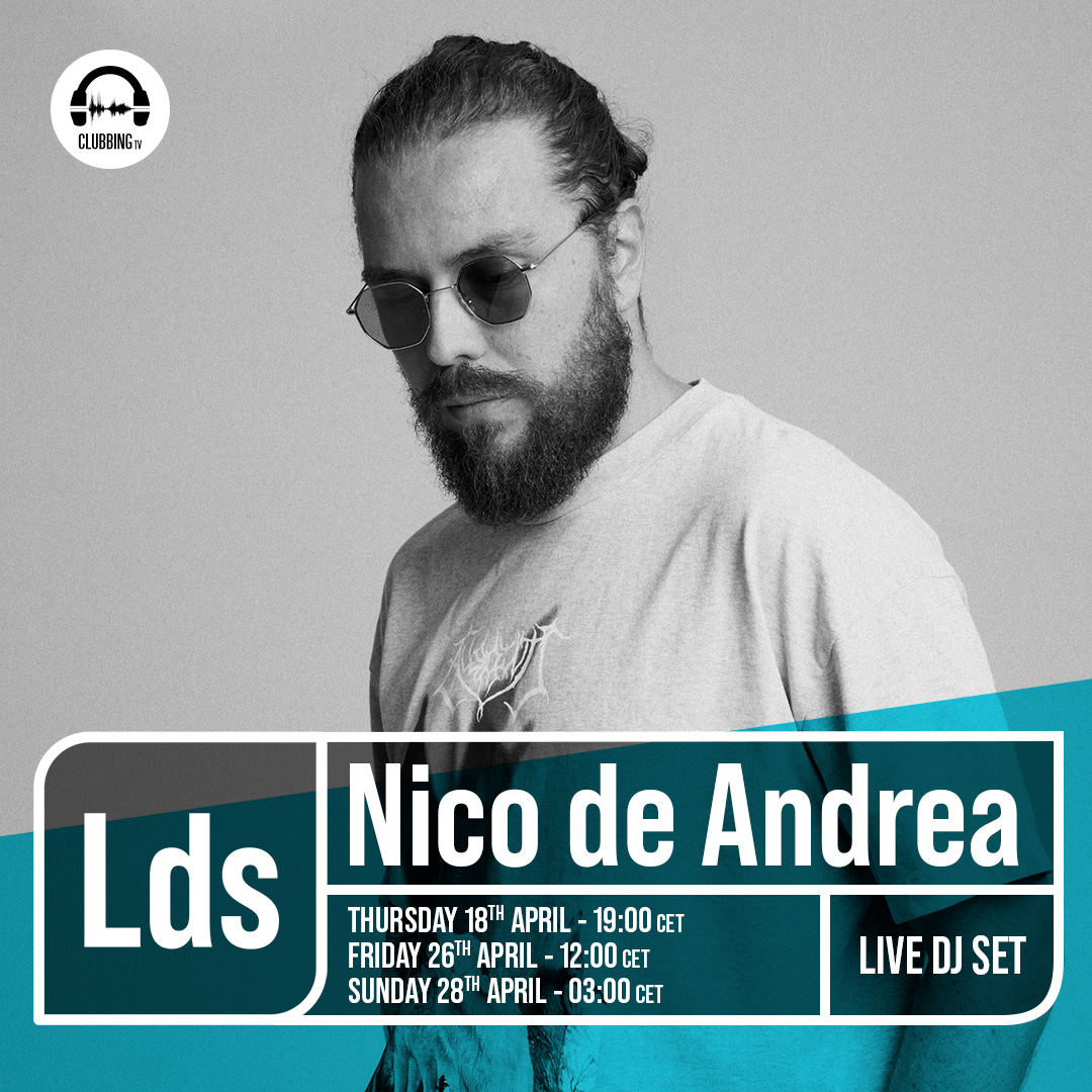 📺Catch Nico de Andrea play they set tonight at 7pm CET only on @ClubbingTV and clubbing.live🔥 . Click here to watch ⬇️⬇️⬇️ clubbing.live/event/1262/nic…