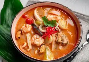 مشتهيه Tom yum 🤤 منو يعرف مطعم تايلندي قوي🥺💔