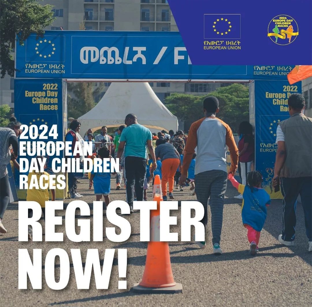 Big news for the tiny runners! 🔊🎉

The 2024 EU Children Races is on and registration is open. Lets get moving- sign up today! 😃

#GreatEthiopianRun #EU