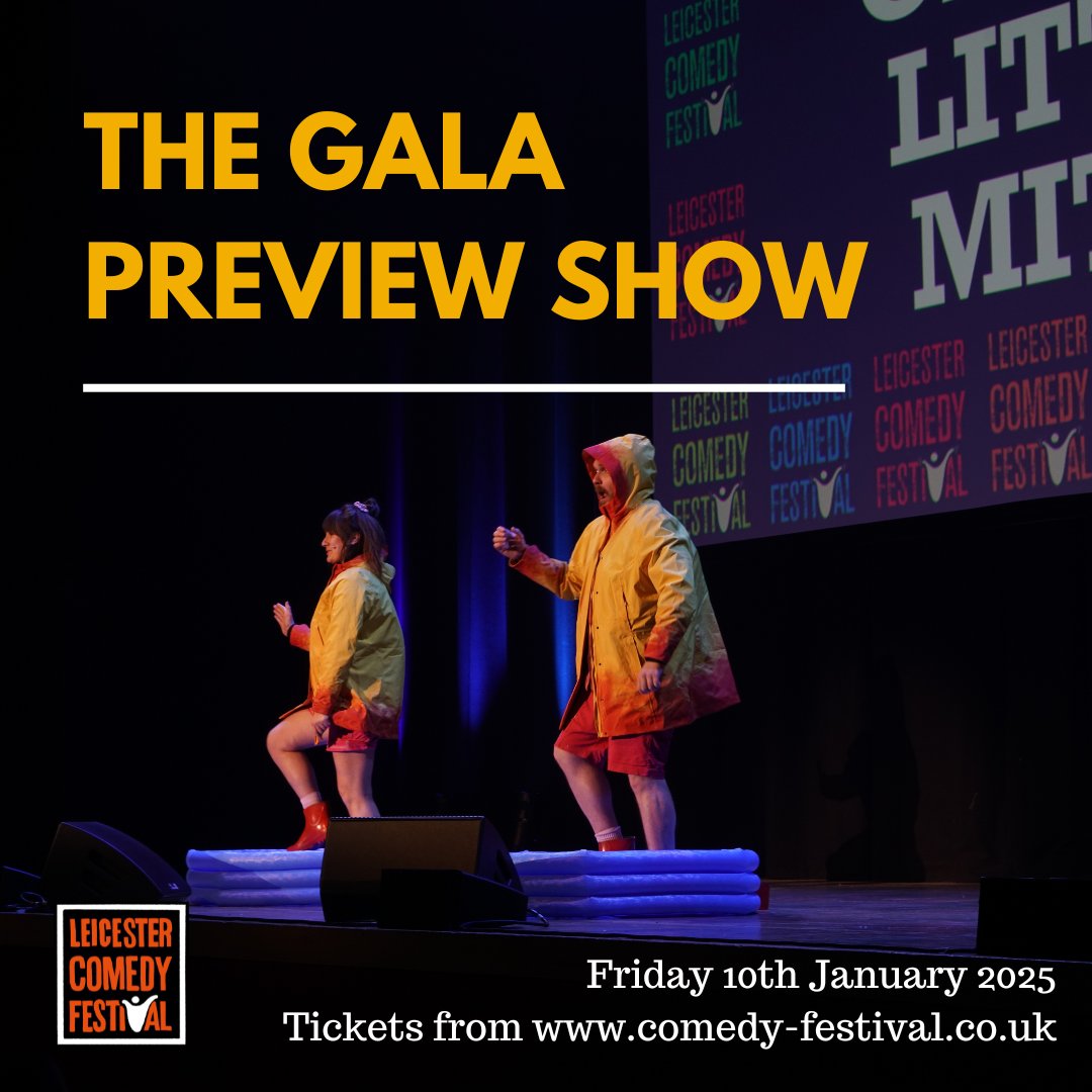 Join us at the Gala Preview Show on Friday 10th January 2025. Tickets are now on sale. Book now from comedy-festival.co.uk 🎟️