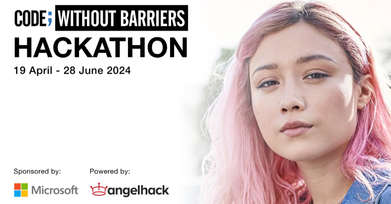 AngelHack's tweet photo. Calling all Female innovators, coders, and builders: Shape the future of AI at Microsoft's Code; Without Barriers Hackathon! 💻 

Develop solutions with Microsoft's AI stack to solve real-world challenges and win up to $10K. 

Learn more ➡️ https://t.co/RqKBLJyMx3