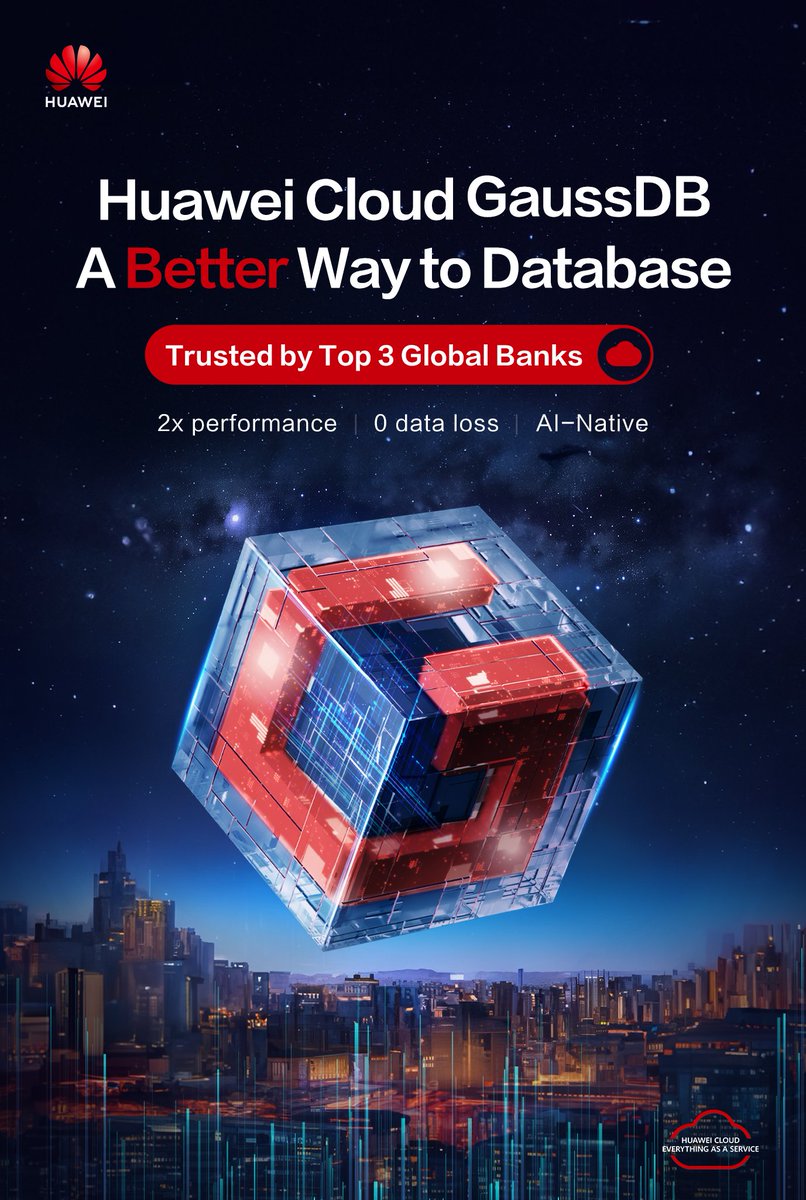 Tired of databases slowing you down in the #AI era? You deserve better! Meet #GaussDB by #HuaweiCloud: More available, smarter, scalable & secure for peak performance: tinyurl.com/26ypf35s