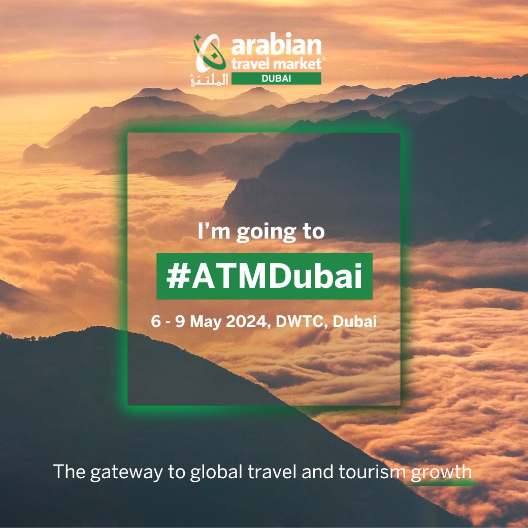 MonisHasan's tweet photo. I've registered to #ATMDubai, the gateway to global travel and tourism growth. Join me from 6 to 9 May 2024 at the Dubai World Trade Centre and join the global community of travel professionals from leisure, MICE, luxury and corporate travel. Register: https://t.co/1l78tbhbn2 https://t.co/h4DYOKgUaK