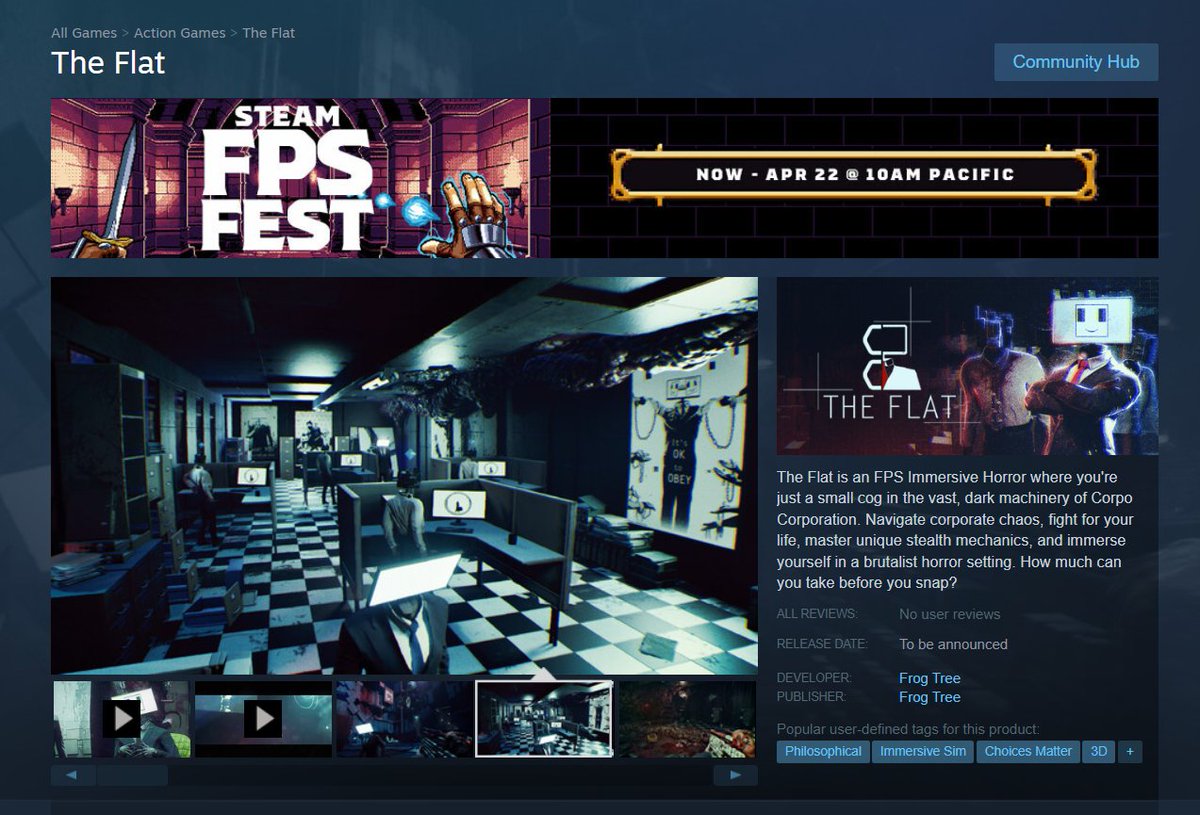 the_flat_game's tweet photo. There wasn't a better opportunity to add The Flat to your wishlist than now!

We are participating in the FPS Fest on Steam 🤟
It's done in 2 clicks and will help us significantly.
#steamwishlist #Steam #indiegame #indiedev #gamedevelopment

https://t.co/MXN2MM4wLi https://t.co/tGZhF2I29N