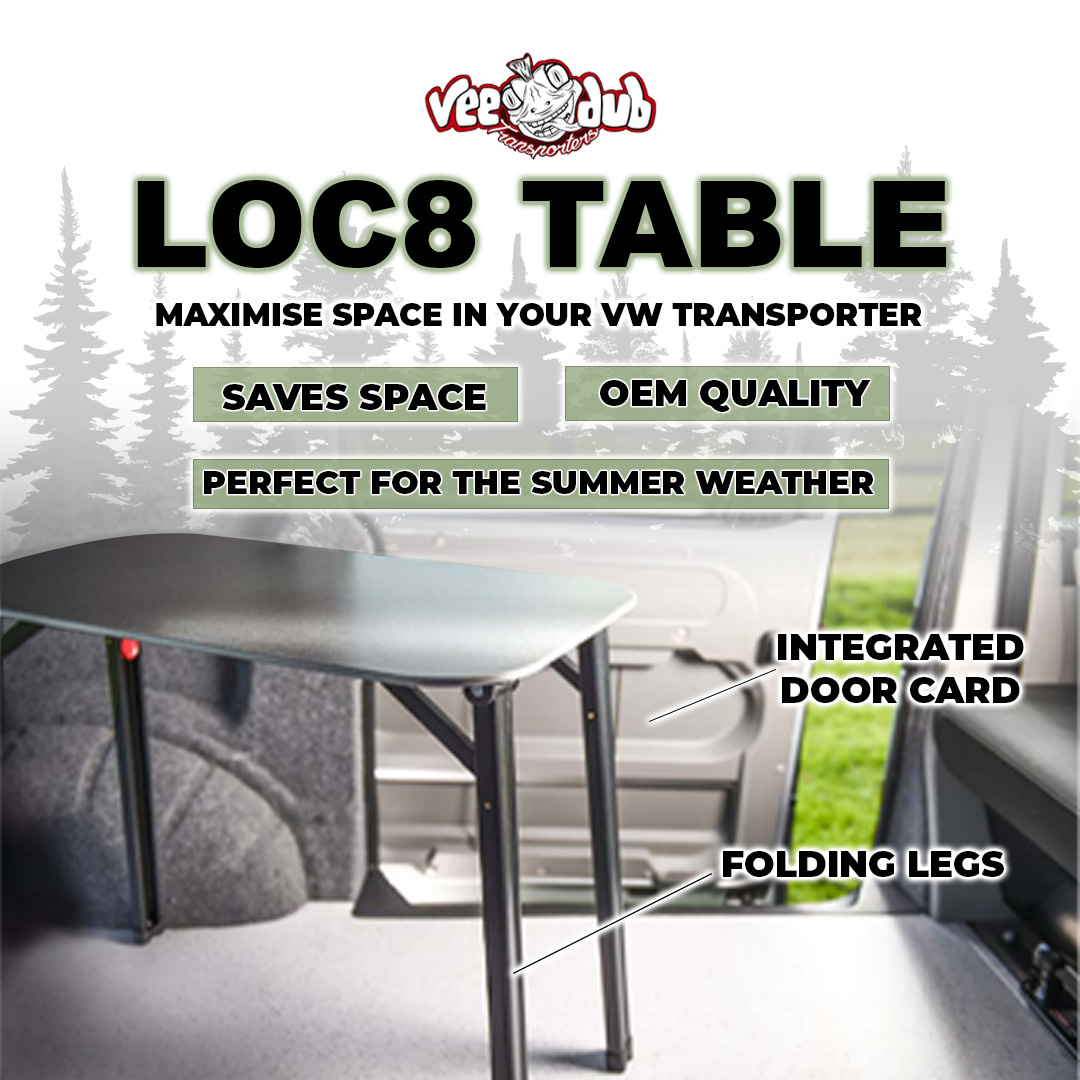 Our LOC8 Table System is an expertly designed product, which will help stop any loose tables rattling around! ✅ This extremely handy and efficient table is perfect for maximising the space in your VW Transporter! 🚐💪 Grab yours here - veedubtransporters.co.uk/shop/loc8-tabl…