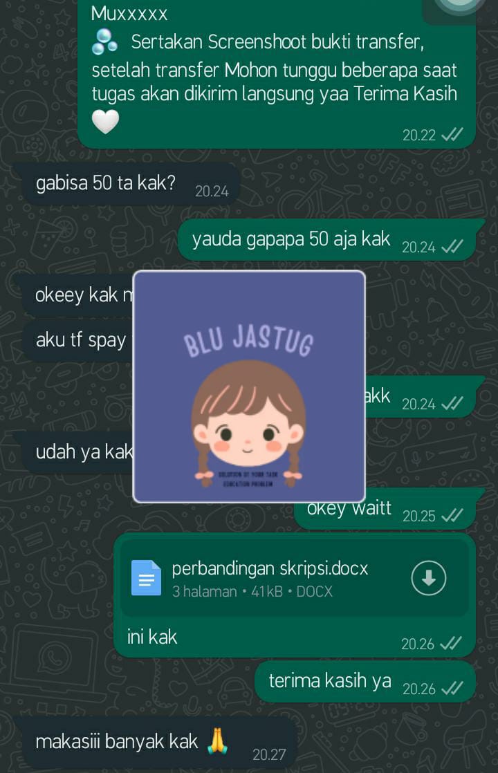 Testimoni Joki Tugas Perbandingan Makalah