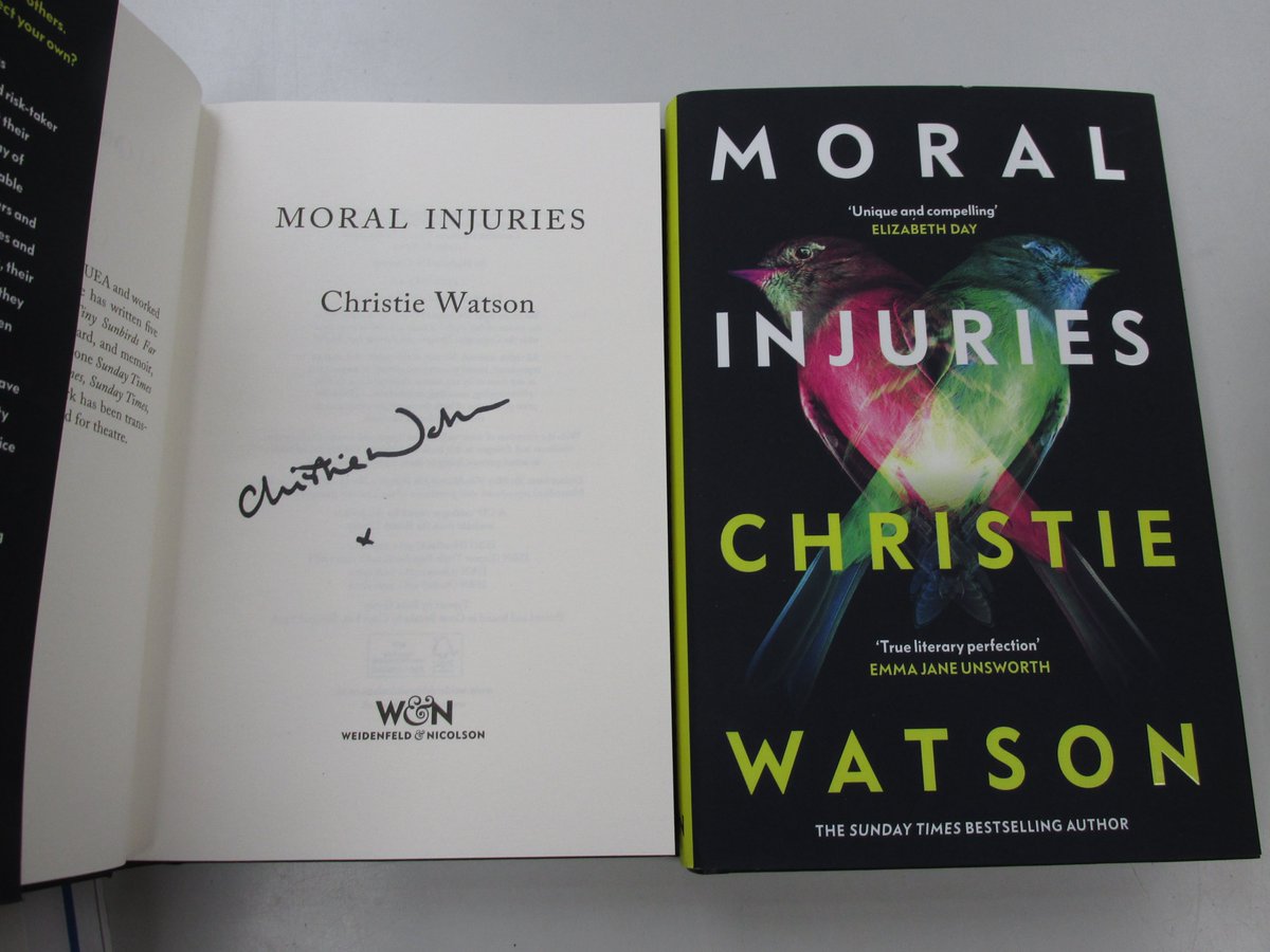 We have #signed copies of Moral Injuries by Christie Watson in #Haverfordwest #Pembrokeshire or at ebay.co.uk/itm/1666405940…

@wnbooks #moralinjuries #christiewatson #newnovel #medicaldrama #bookshopsigned #signedbooks