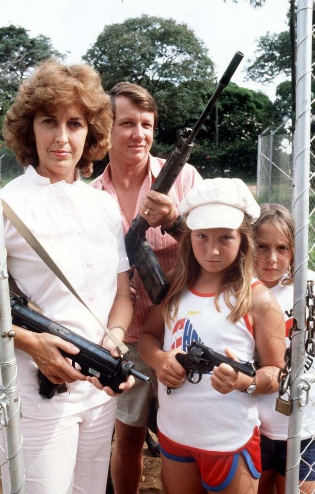 White farmers in Rhodesia, 1980