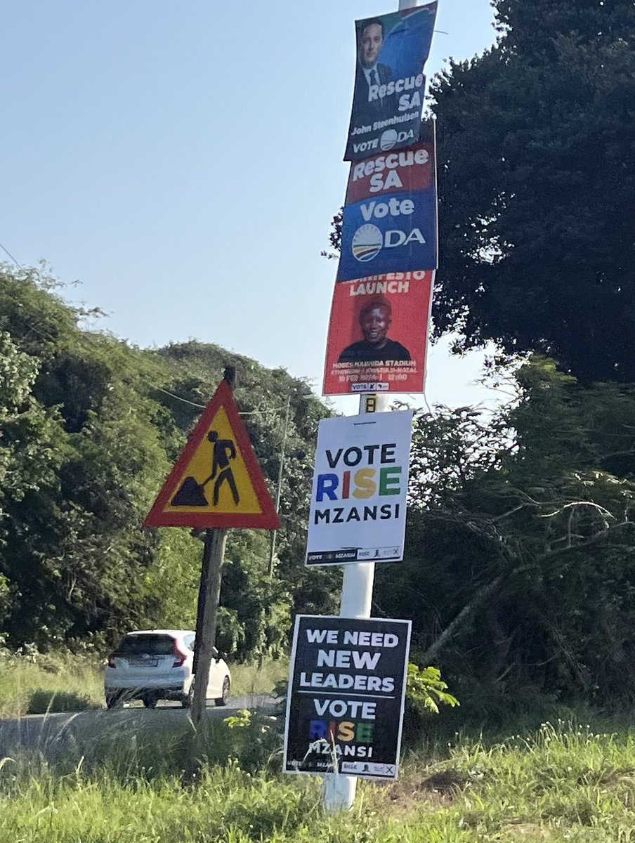 Six weeks still to go: South Africa’s election campaign is in full swing now…