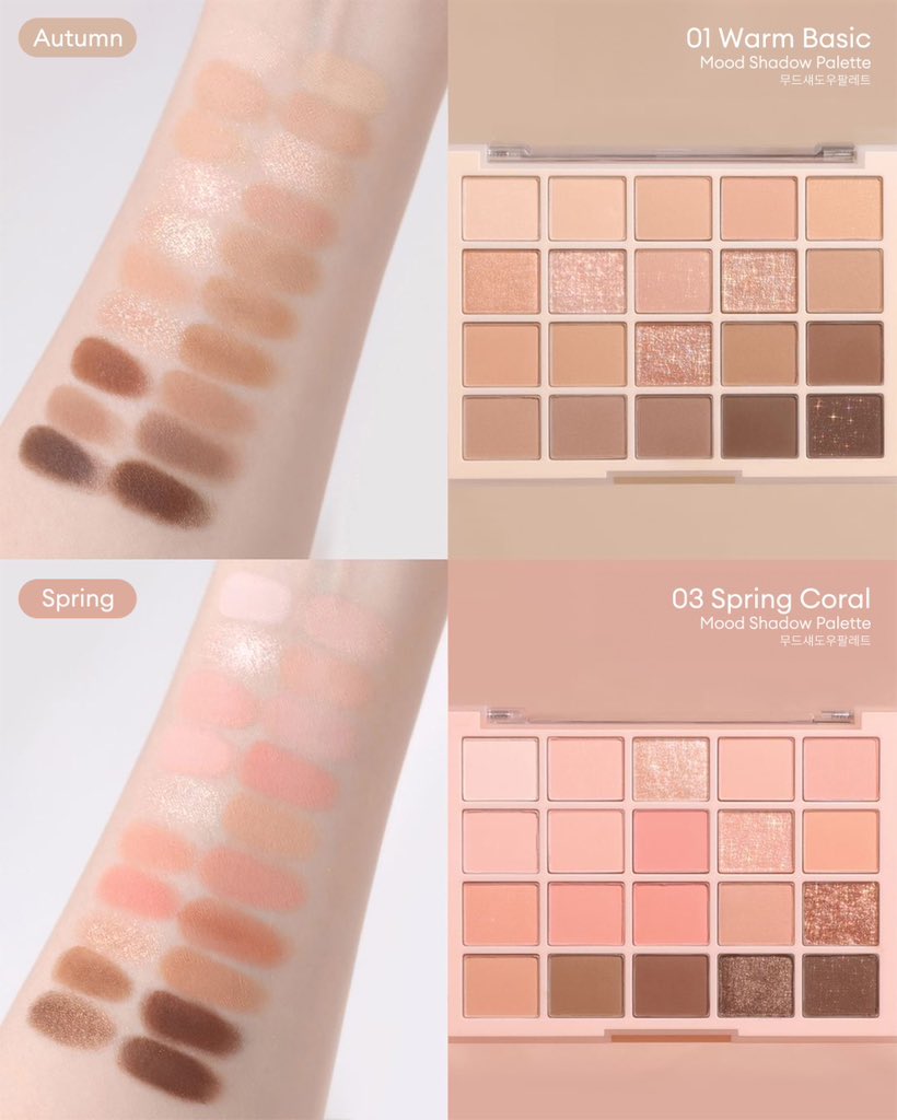 dasique_th's tweet photo. Dasique Mood Shadow Palette🎨🖌️
น้องอายพาเลต 20 ช่อง มาถึงไทยแล้วค่าา บอกเลยว่ารุ่นนี้โทนดีให้สีมาคุ้มมาก ห้ามพลาด

𝟬𝟭 𝗪𝗮𝗿𝗺 𝗕𝗮𝘀𝗶𝗰
โทนเบจน้ำตาลตุ่น วอร์มโทน 

𝟬𝟮 𝗖𝗼𝗼𝗹 𝗕𝗮𝘀𝗶𝗰
โทนม่วงอมน้ำตาลตุ่น คูลโทน 

𝟬𝟯 𝗦𝗽𝗿𝗶𝗻𝗴 𝗖𝗼𝗿𝗮𝗹
โทนชมพูอมส้มคอรัลสดใส

𝟬𝟰 𝗟𝗶𝗴𝗵𝘁 𝗟𝗮𝘃𝗲𝗻𝗱𝗲𝗿
โทมชมพูอมม่วงลาเวนเดอร์สดใส

💗พบ Pop-up store พร้อมโปรโมชั่นส่วนลดและของแถมพิเศษที่แรกก่อนใครที่ EVEANDBOY Siam Square the underground

📌ตั้งแต่วันที่ 19 เม.ย. 67 - 25 เม.ย.67

หรือถ้าใครไม่สะดวกมาที่สาขา ทางแบรนด์จะมีการจัดโปรฯออนไลน์อีกครั้งในวันที่ 25 เม.ย. 67 นี้น้า