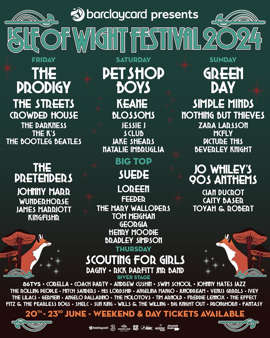 . @IsleOfWightFest  MORE ACTS ANNOUNCED, THAT PETER CROUCH PODCAST LIVE, THE WAEVE, NOAHFINNCE
AND BETH MCCARTHY
Read More Here gigview.co.uk #music #news #isleofwhitefestival #festival #festivalnews #isleofwhite