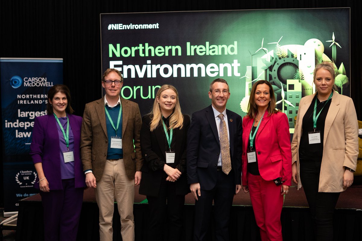 agendani's tweet photo. A great lineup of expert speakers kicked off #NIEnvironment
Thank you to the OEP's RichardGreenhous, Minister @AndrewMuirNI, @fayephillips26 , @NatResWales' Sarah Jennings; and  Lucy Gaffney of Business for Biodiversity Ireland https://t.co/0wtC0y1sAo