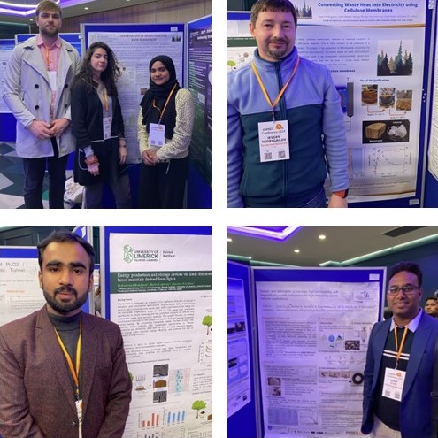 Some of our <a href="/TCD_Chemistry/">TCD School of Chemistry</a> <a href="/uccchemistry/">School of Chemistry</a> <a href="/eriucc/">Sustainability Institute</a>  @BernalNews researchers at the <a href="/ambercentre/">AMBER</a> conference, presenting sustainable applications of bark, cellulose &amp; lignin biomaterials. 

<a href="/n_ievgen/">Ievgen Nedrygailov</a> <a href="/Engr_MMB/">Muhammad Muddasar</a> <a href="/DrSumitSLal/">Sumit Lal</a> <a href="/morris_tcd/">Morris Research Group TCD</a> &amp; cohort. [Research funded by <a href="/agriculture_ie/">Dept of Agriculture, Food and the Marine</a>].