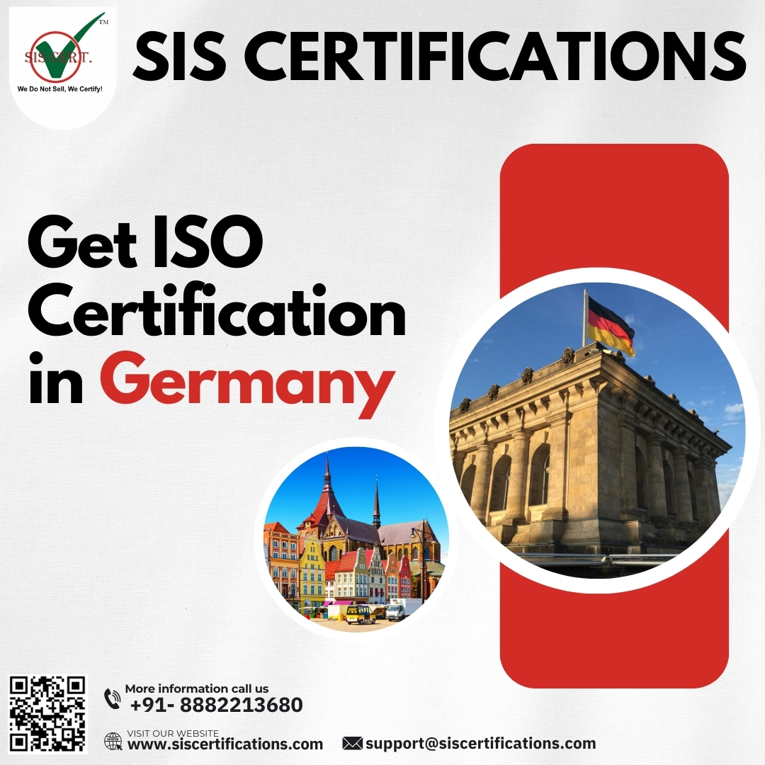 Do you want to boost the performance and reputation of your firm in Germany? Don't pass up this opportunity to make an impression in Germany. Visit: bit.ly/3U03Mfd, call +91-8882213680, email support@siscertifications.com
#SISCertifications #Germany #ISOCertification
