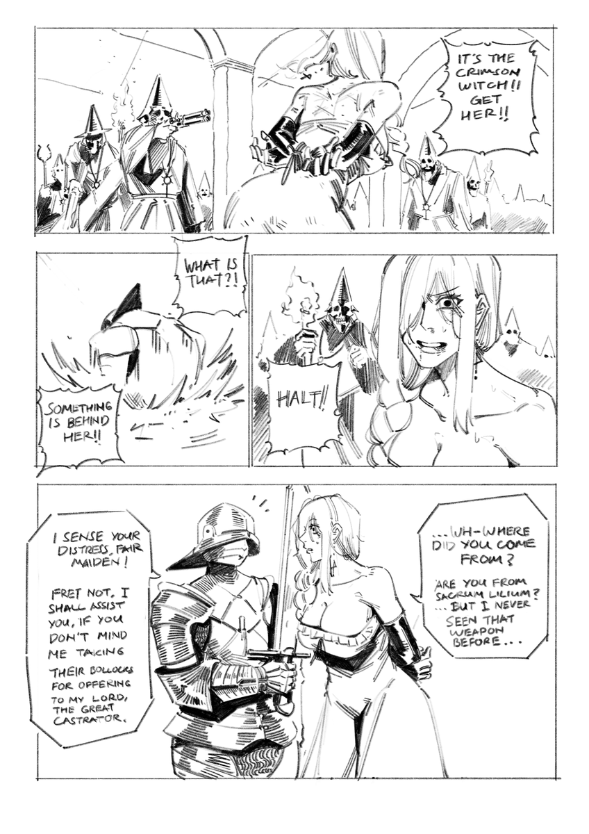 Castrator Knight meets Yuri Crimson 