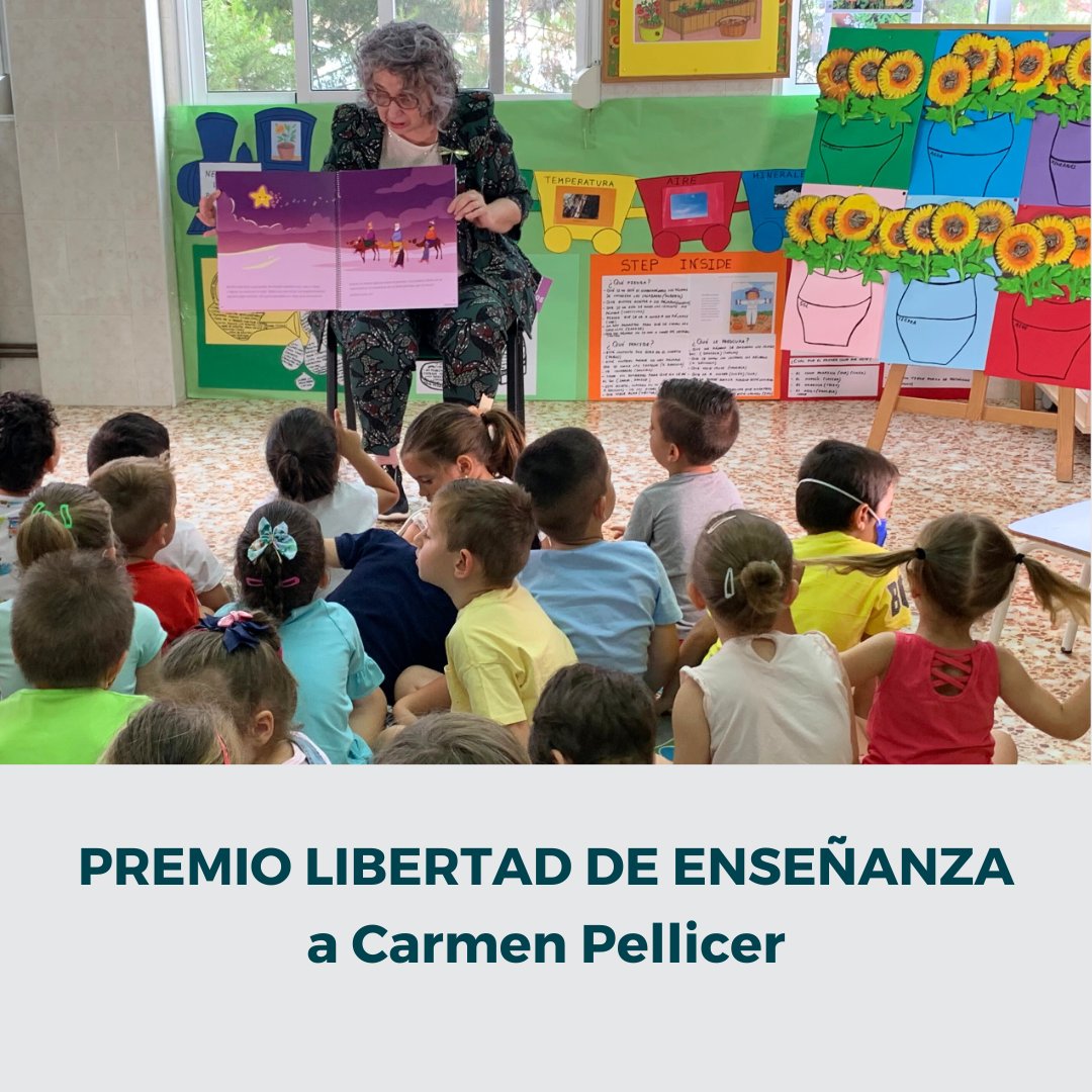 @carmenpellicer_ es galardonada en los premios #GranadaporlaEducación, que se celebrarán el martes 23 de abril.

Se trata de la 10º edición de los premios, organizados por @ConcapaAndaluc1 y @fapyma y las patronales educativas @CECEAndalucia y @EC_Andalucia.

¡Enhorabuena! 👏