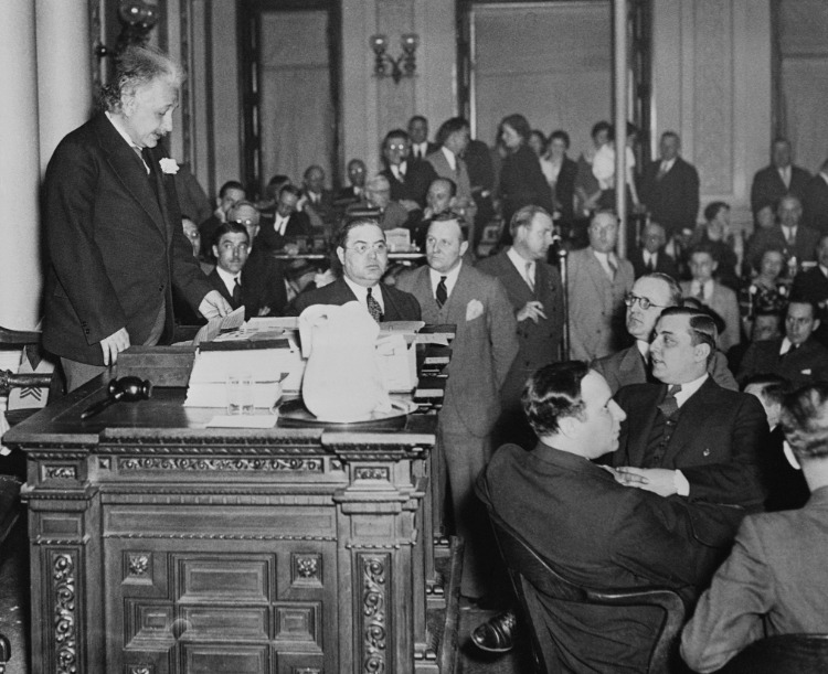 #ThrowbackThursday: Albert Einstein addressing the New Jersey State Assembly on April 10, 1934.