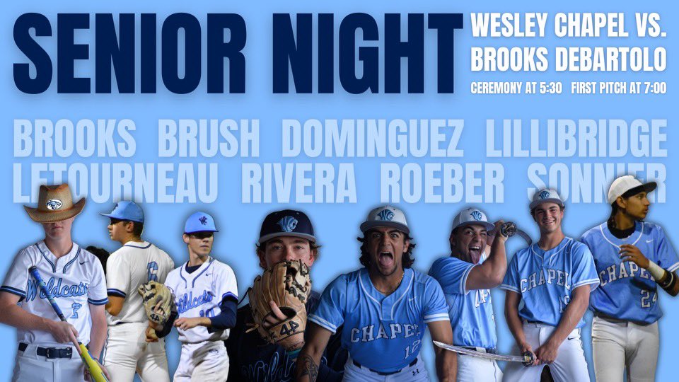 It’s going to be a special one tonight, come support our seniors for… ⭐️SENIOR NIGHT!⭐️ 🎓5:30pm Ceremony ⚾️ 7:00pm First Pitch 🆚 Broks DeBartolo 📍 Home 🎟️ gofan.co/event/1360960?…