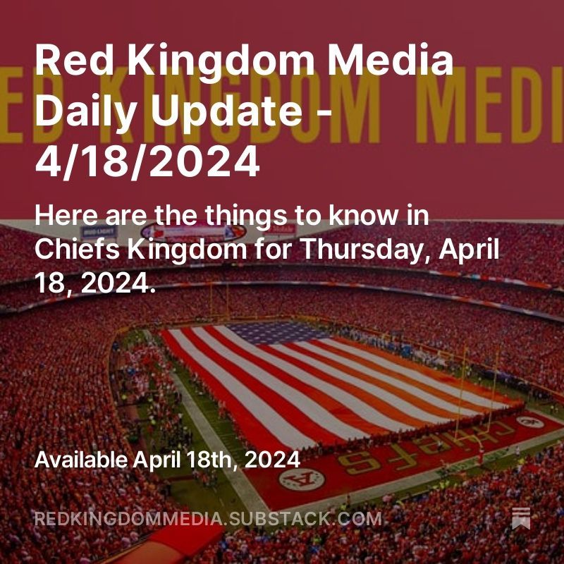 RedKingdomMedia's tweet photo. ๐ด #RedKingdomMedia Daily Update!
@cbp1996 gets you caught up for 4/18/2024
๐ Substack: https://t.co/ZAILoQ4RsS
Consider becoming a paid subscriber!
@JasusTD89 @arrowheadlive @ConcernsChief
#NFL #ChiefsKingdom #TedCrews #ADMitchell #RobertKraft #BillBelichick #TrentTaylor https://t.co/aUmgNJ69rS