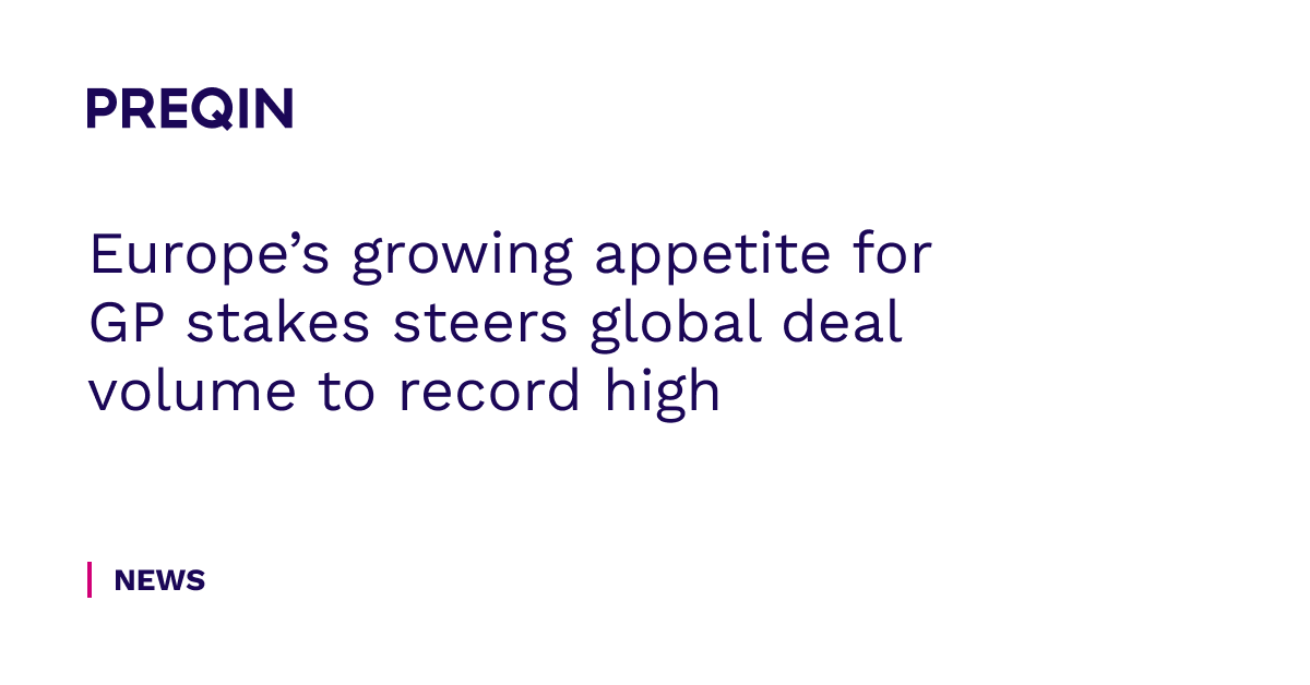 A record 38 GP stakes deals were completed in 2023, according to the latest figures from Preqin. Europe accounted for 16 transactions - more than double the previous highest annual total of six recorded in 2020. Read more: okt.to/dOTGY4