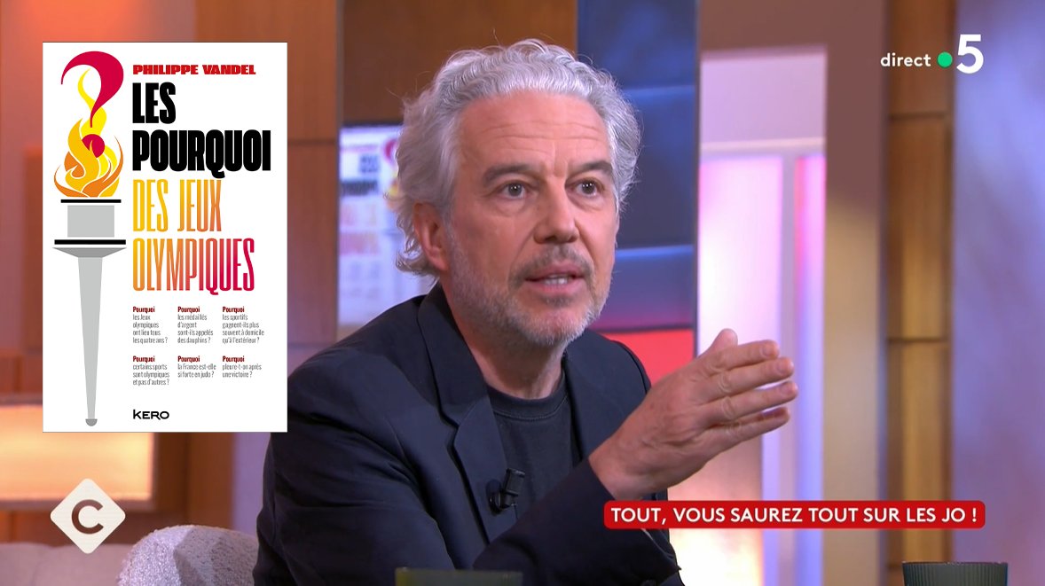 A l'occasion de la sortie de son livre "Les Pourquoi des Jeux Olympiques", <a href="/PhilippeVandel/">Philippe Vandel</a> était l'invité de <a href="/cavousf5/">C à vous</a> pour en parler 🔥

➡️ Pour revoir son passage (à partir de 35'35") : brnw.ch/21wIW6z