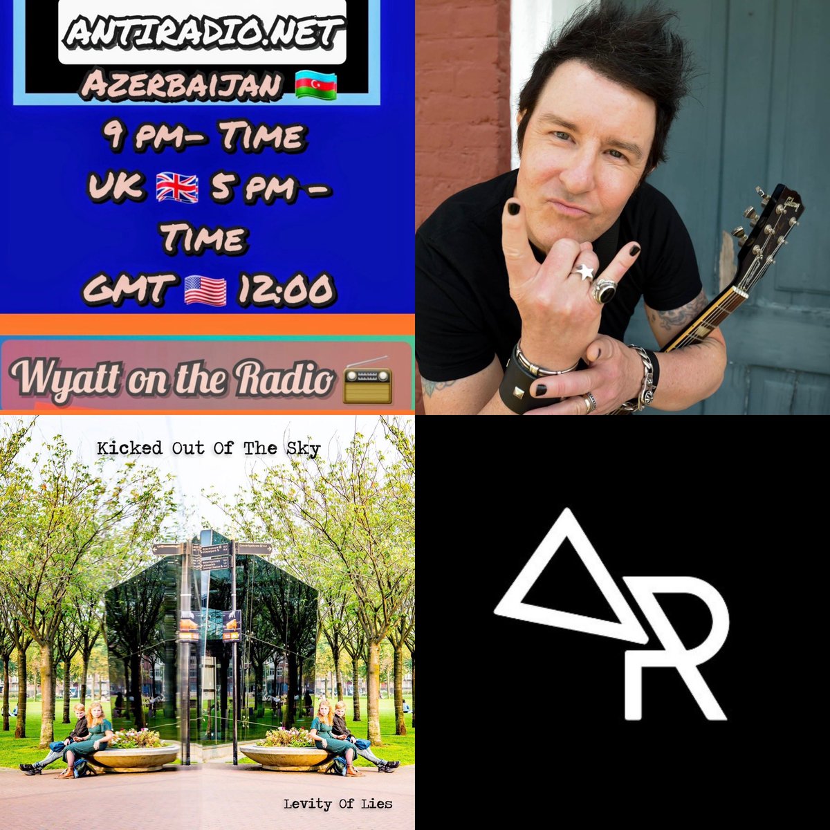 @wyattpauley @firehillmusic @webimagineserv @billSoundVision @PlugginBaby @Tims_Discovery @caravanmediapr @BigCondoRecords @MusicCityMemo @RicoPundrich @ShowColorado @jdenver @linear1 Tune in Fri. 04.19.24 for the #wyattontheradioshow on @antiradionet at 9am PST 5pm BST & 12pm EST. Thank you @wyattpauley & AntiRadio for your support! Xx Radio link: antiradio.net EP link: open.spotify.com/album/1sbV07Fo… Web link: kickedoutofthesky.com 📸: @letgomedia