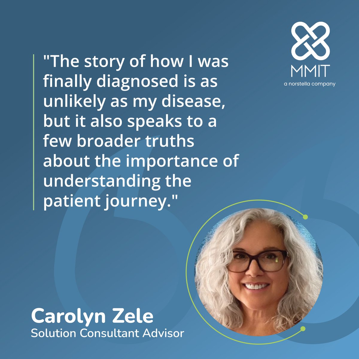 MMIT’s Carolyn Zele shares the personal story of her long road to a diagnosis in @PharmaVoice, explaining how her experience kickstarted her passion for improving #PatientAccess. 

Read her story here: ow.ly/y4Wo50QThCy.

 #PatientExperience #MarketAccess #Pharma