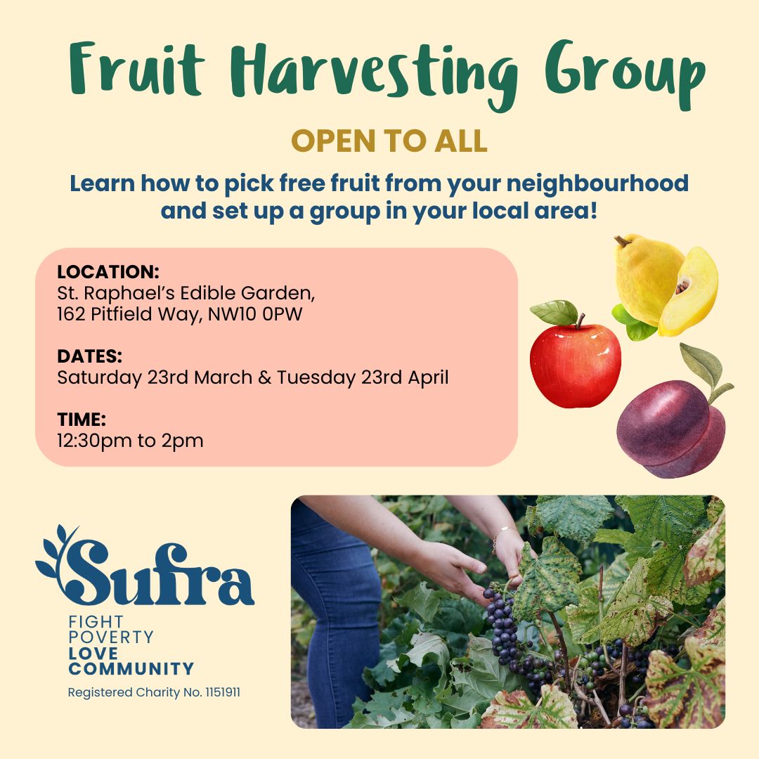 🍎 Do you want to learn where to pick free fruit in North-West London and find out more about setting up a local fruit harvesting group? Join @SufraNWLondon and Michael Stuart on Tuesday 23 April! Sign up here 👉 buff.ly/4aTAlRj @ProjectOrchard