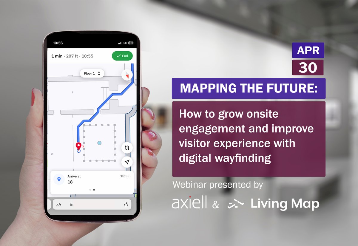 Webinar Alert | Mapping the future: How to grow onsite engagement and improve visitor experience with digital wayfinding within museums. Join us in our co-hosted webinar with @axiellmedia, on Tues, 30th April @ 3pm: livingmap.com/events/webinar… #LivingMap #Axiell #Webinar #Museums