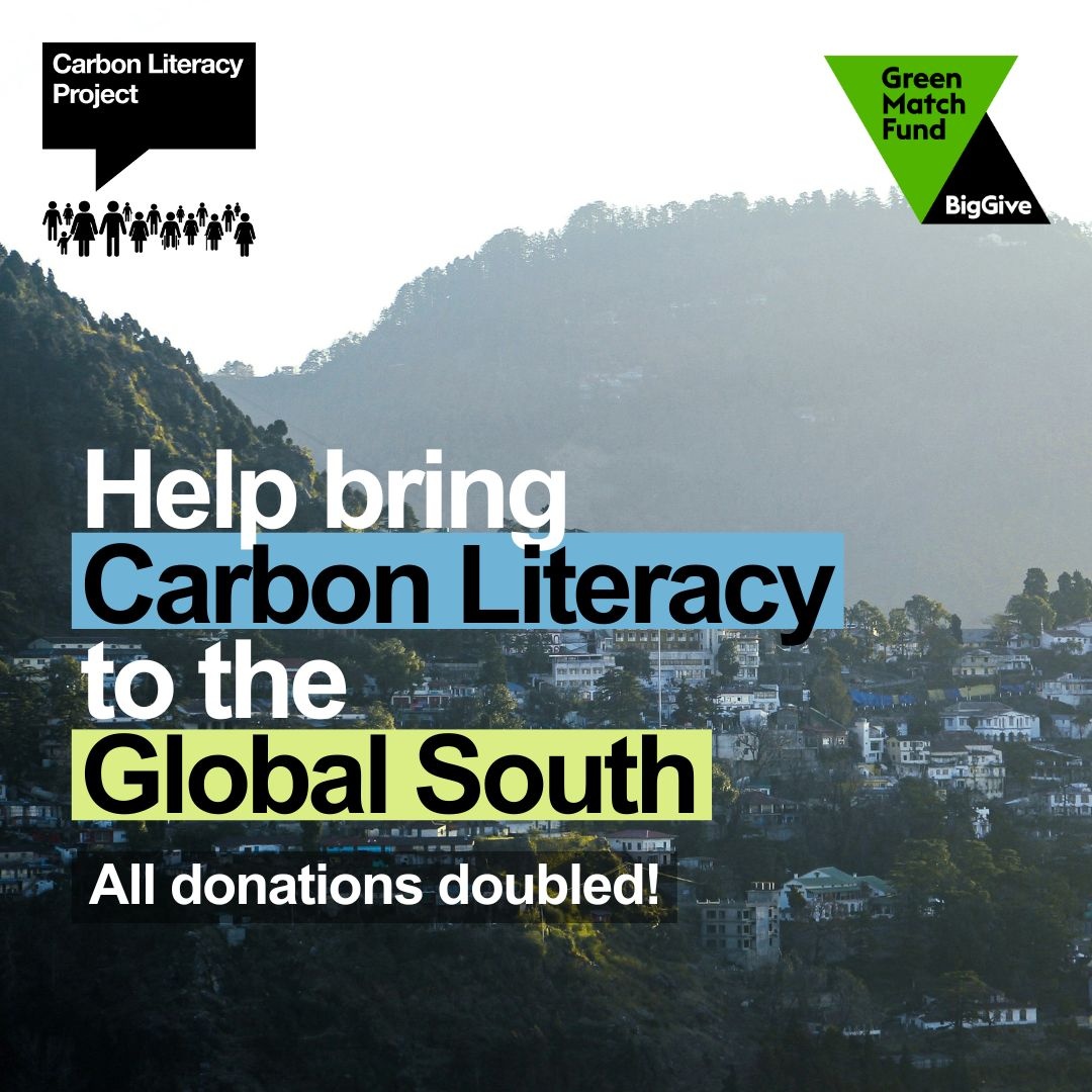 Our Earth Day fundraiser is now live 🌎✨ We're on a mission to empower global communities by making Carbon Literacy more accessible in the Global South. Can you help us achieve this? Every donation over the next 7 days will be doubled! 🌟 🔗 lght.ly/hi606cj
