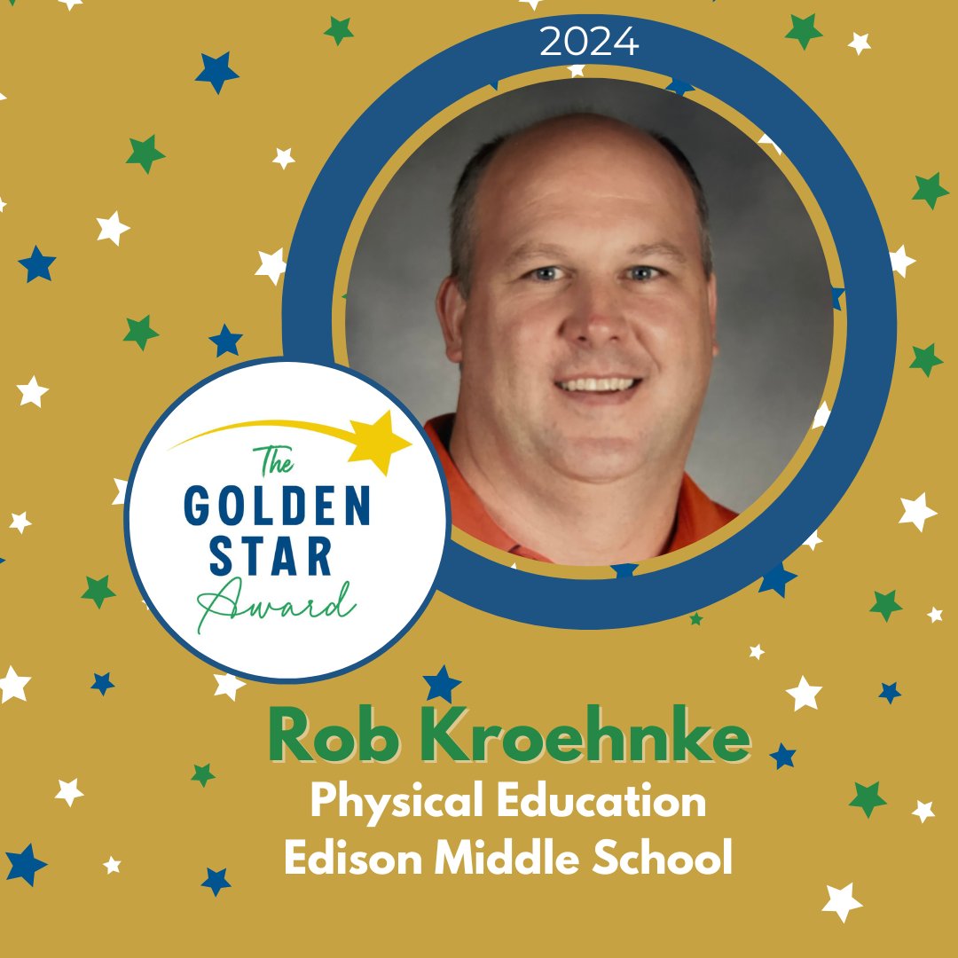 Student Excellence Foundation (@200excellence) on Twitter photo ⭐ Congratulations to retired @edisonmscusd200 educator Rob Kroehnke for being our 2024 Golden Star! ⭐
Join us at Celebrate Our Stars on April 25: studentexcellencefoundation.org/celebrate-our-….
#enrich200 #200celebrates #yourcommunityschools #d200distinguishededucators <a href="/CUSD200/">CUSD 200 #YourCommunitySchools</a> ⭐ Congratulations to retired @edisonmscusd200 educator Rob Kroehnke for being our 2024 Golden Star! ⭐
Join us at Celebrate Our Stars on April 25: studentexcellencefoundation.org/celebrate-our-….
#enrich200 #200celebrates #yourcommunityschools #d200distinguishededucators <a href="/CUSD200/">CUSD 200 #YourCommunitySchools</a>
