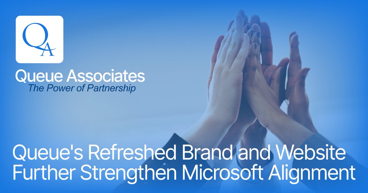 Excited about @QueueAssociates' new branding & website having been featured in @MSDynamicsWorld's @Microsoft Dynamics Partner Roundup (on 4/12)! 🎉 Thanks to #JasonGumpert & team.

Read more: 🔗 bit.ly/3U1ialZ
 
#MicrosoftPartner #MicrosoftDynamics365