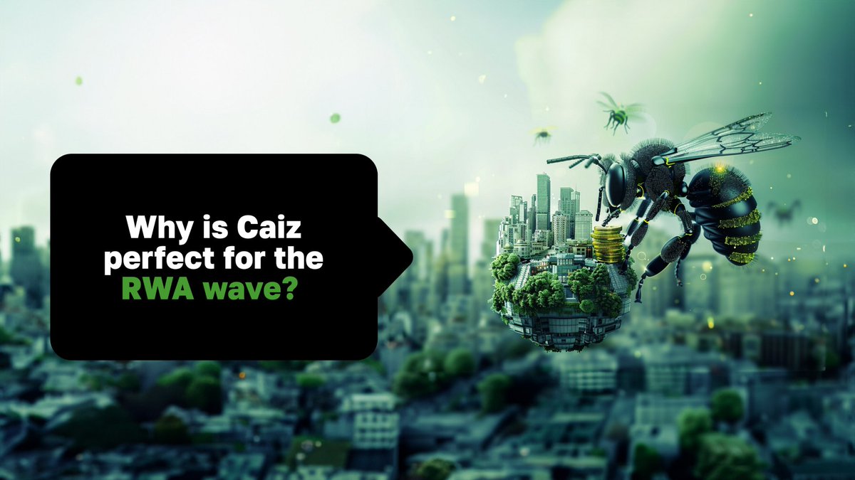 🌊 Why is Caiz perfect for the RWA wave? Our robust blockchain platform is revolutionizing real estate investments. Now, you can own part of a building with just a few clicks. Experience the new era of digital asset investment. #DigitalRealEstate #Tokenization