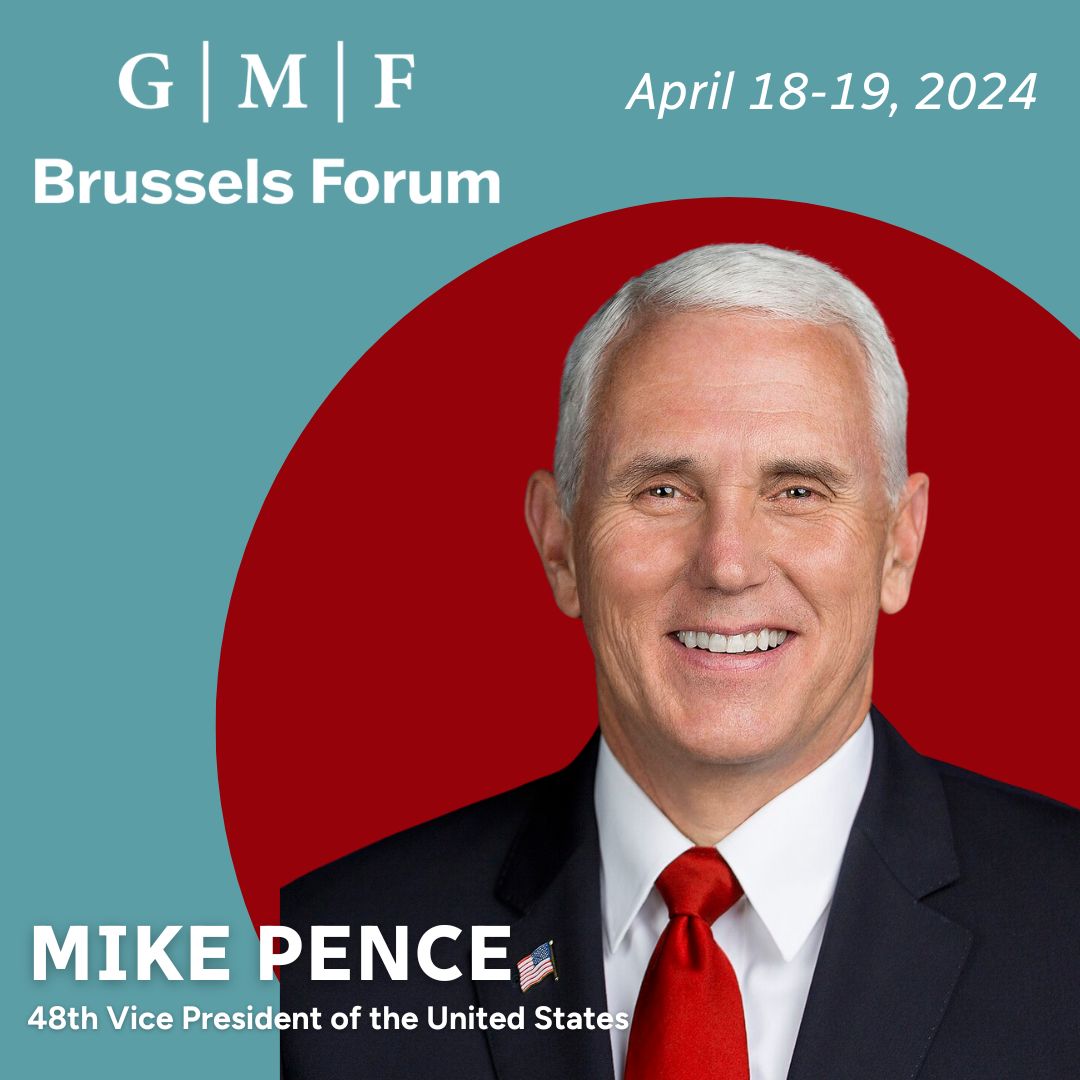 🌎 In just an hour & a half, we will be kicking off #BrusselsForum 2024. We are proud to welcome current & former national leaders to our stage - today, we will kick of with a conversation with 48th VP of the United States, @Mike_Pence. Watch live: youtube.com/watch?v=0RUB78…