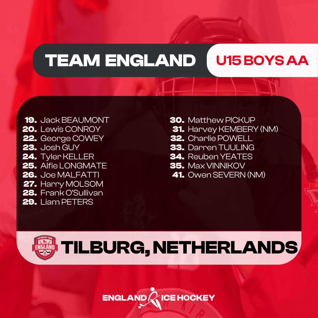 EngIceHockey's tweet photo. Congratulations to everyone selected 🔢👏 https://t.co/9z8gUHFuKk