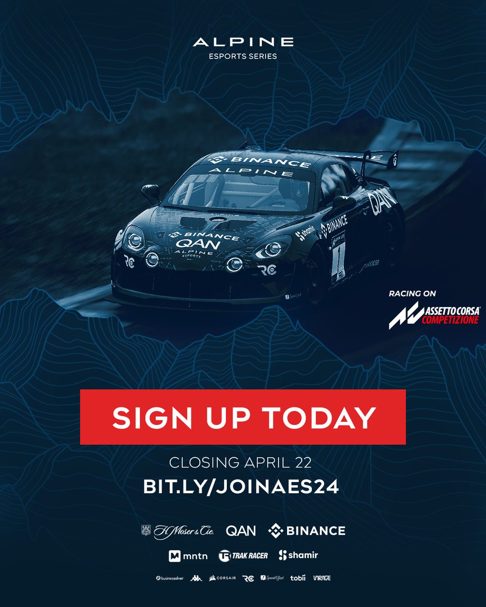 Time is running out to sign up for #AES24 ⌛ Set your best lap on our @AC_assettocorsa Special Event for your chance to join the grid ⏱️ Sign up to lock in your spot 👉 bit.ly/JOINAES24