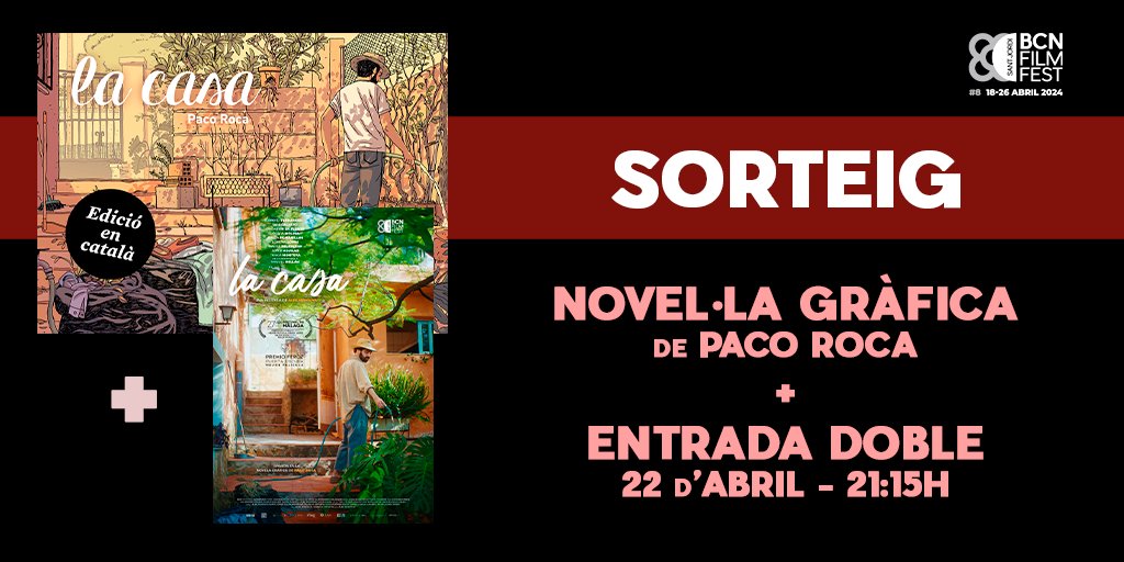 📢 SORTEGEM 2 ENTRADES DOBLES per LA CASA + col·loqui amb l’equip del film + novel·la gràfica de Paco Roca (@Astiberri) 👉 RT + follow per participar! Tancament sorteig 21/04-12h! ⏳ 📆 22/4 - 21:15h