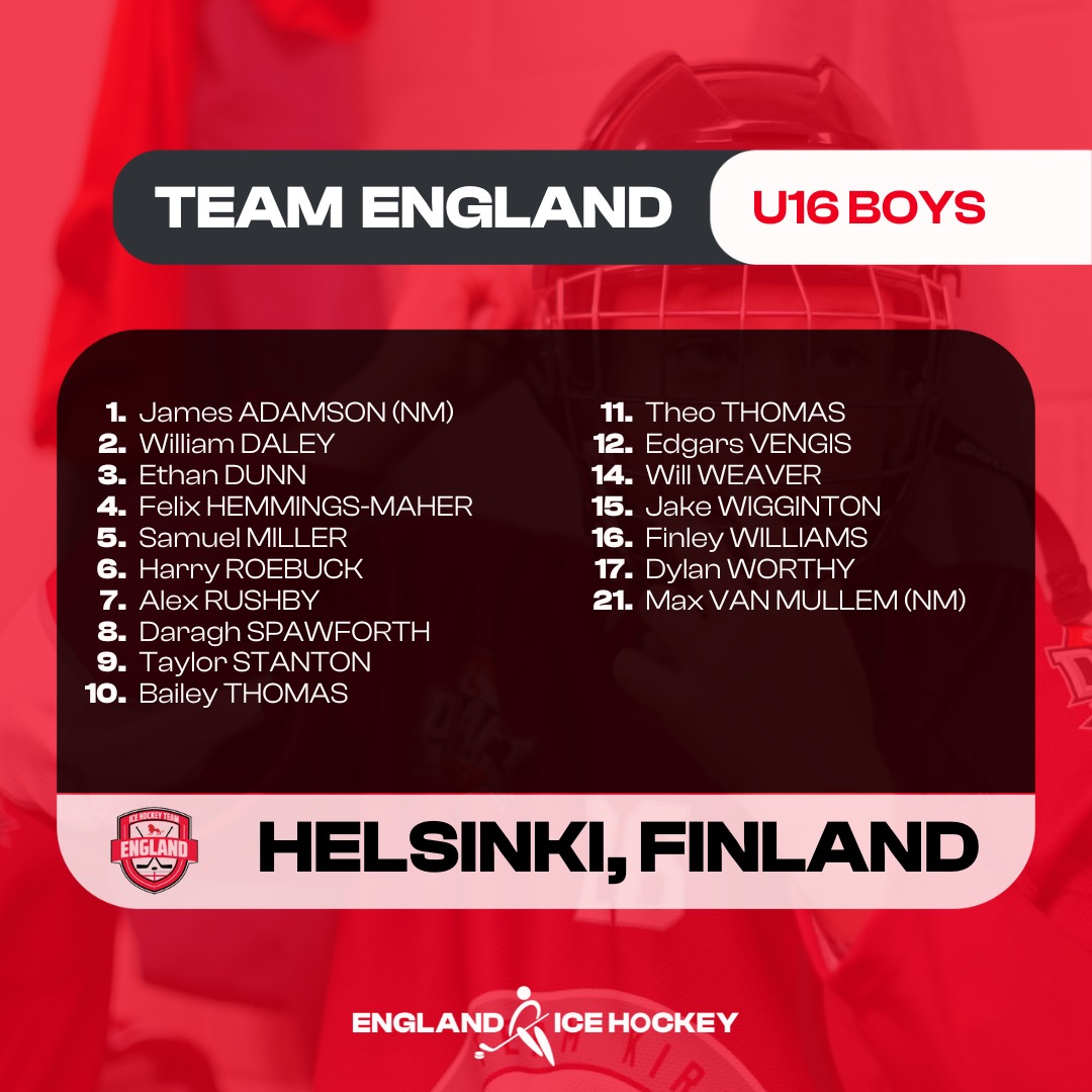 EngIceHockey's tweet photo. Congratulations to everyone selected 🔢👏 https://t.co/9z8gUHFuKk