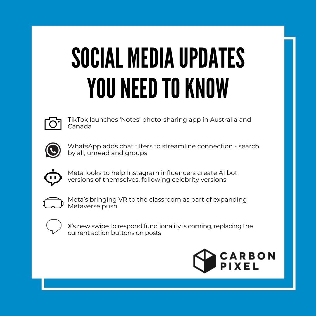 Social media updates you need to know! 🤳

#socialmedia #socialmediaupdates #digitalmarketing #cornwall