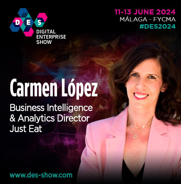 💥We are pleased to announce that Carmen López, Business Intelligence and Analytics Director at @JustEat_es will be joining us as a distinguished speaker at #DES2024!

We look forward to seeing you at #DES2024!

👉i.mtr.cool/sfbsflckpa