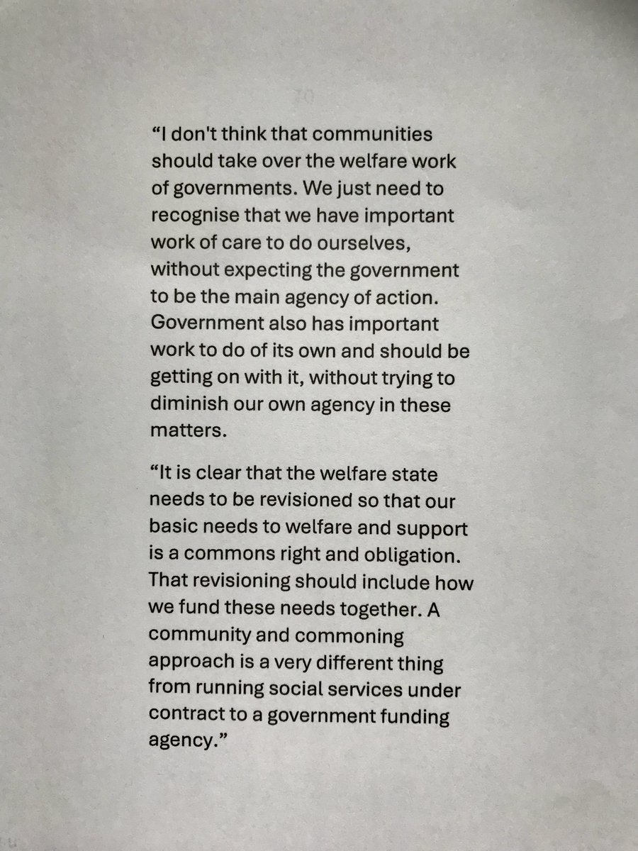 I was sent a book by Vivian Hutchinson in NZ🇳🇿<a href="/viviannz/">vivian Hutchinson</a>. As often from Aotearoa, it conveys much that parallels a Scottish ethos. This comment in his email echoes what I dubbed "The Manknell Doctrine" on #welfare, after Shirley M of Dundee social services👉bellacaledonia.org.uk/2018/03/04/the…