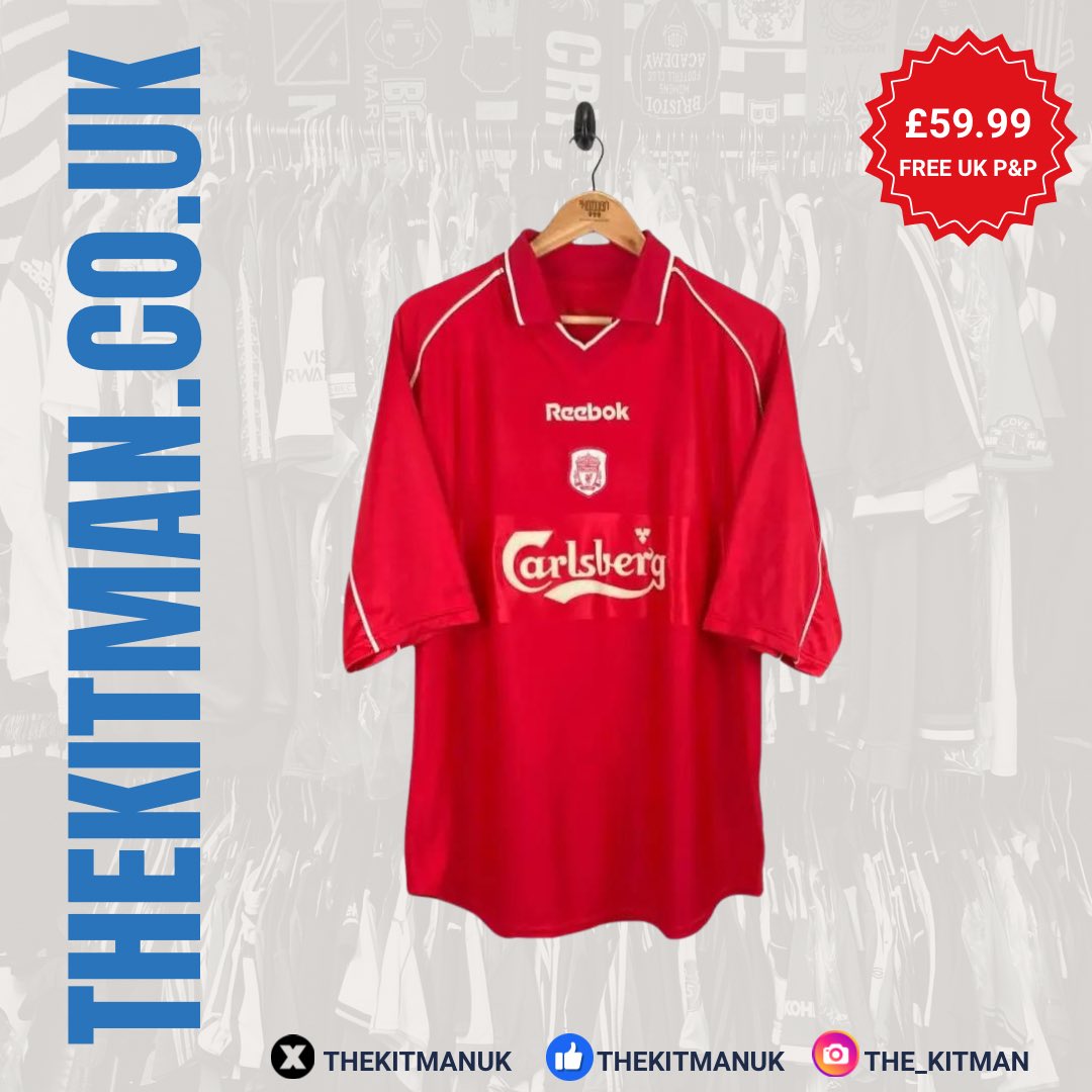 2000-02 Liverpool Home Shirt (L) 🛒 Shop Now - thekitman.co.uk/product/2000-0… #TheKitman 👕 #LFC #Liverpool #LiverpoolFC