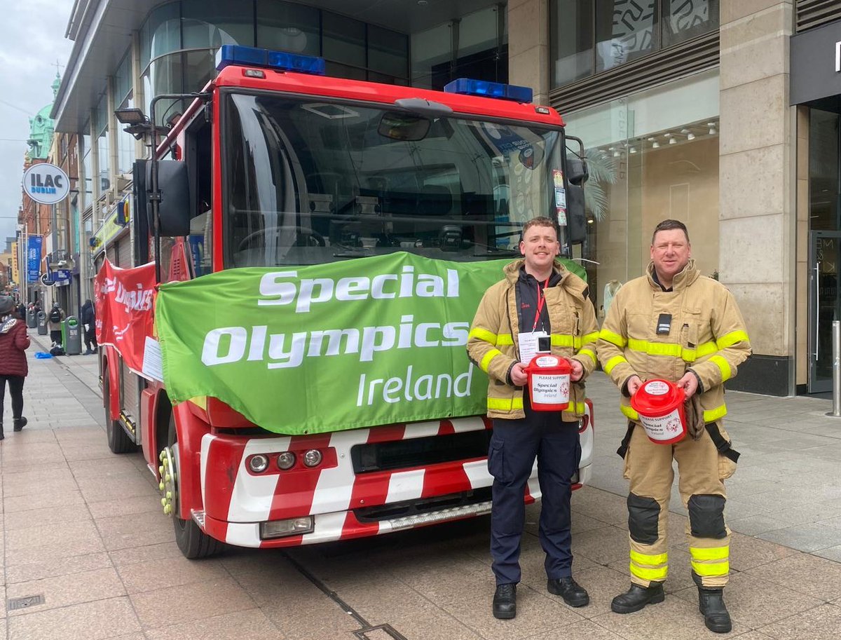 If you happen to be in the city centre around the Henry Street area today drop over and say hello to us 👋 We're shaking buckets in aid of @SOIreland #SpecialOlympics