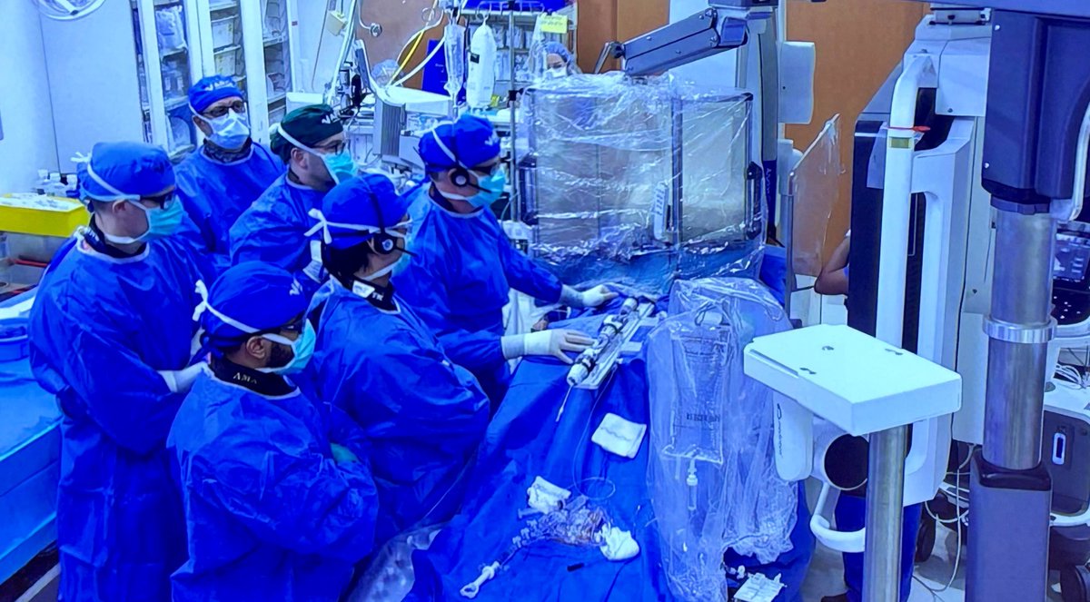 We were honored to have the #EggNest Complete Radiation Protection System featured in a live case for the 1st time ever at #ARCHsymposium, with everyone in the room having 99.8% or greater radiation reduction in a complex mitral case! Many thanks to Drs. @AlanZajarias,