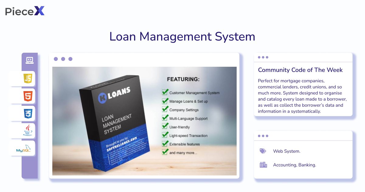 piecex_com's tweet image. 💰K-LOANS is an online loan management system for lenders to organize and track every loan, plus systematically collect borrower data! 📊 

Get now!
hubs.li/Q02sVNRW0

#LoanManagement #FinTech