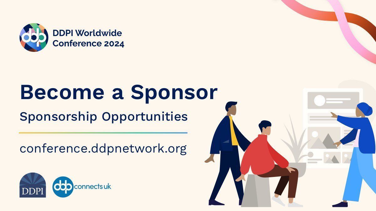 🎉 We are inviting sponsors for the 2024 DDPI Worldwide Conference to partner with us. Reach thousands globally, showcase your organisation and brand, and help us make this conference a fantastic success. Find out about our packages 👉 buff.ly/3JpAdgS #ddpiwcon24
