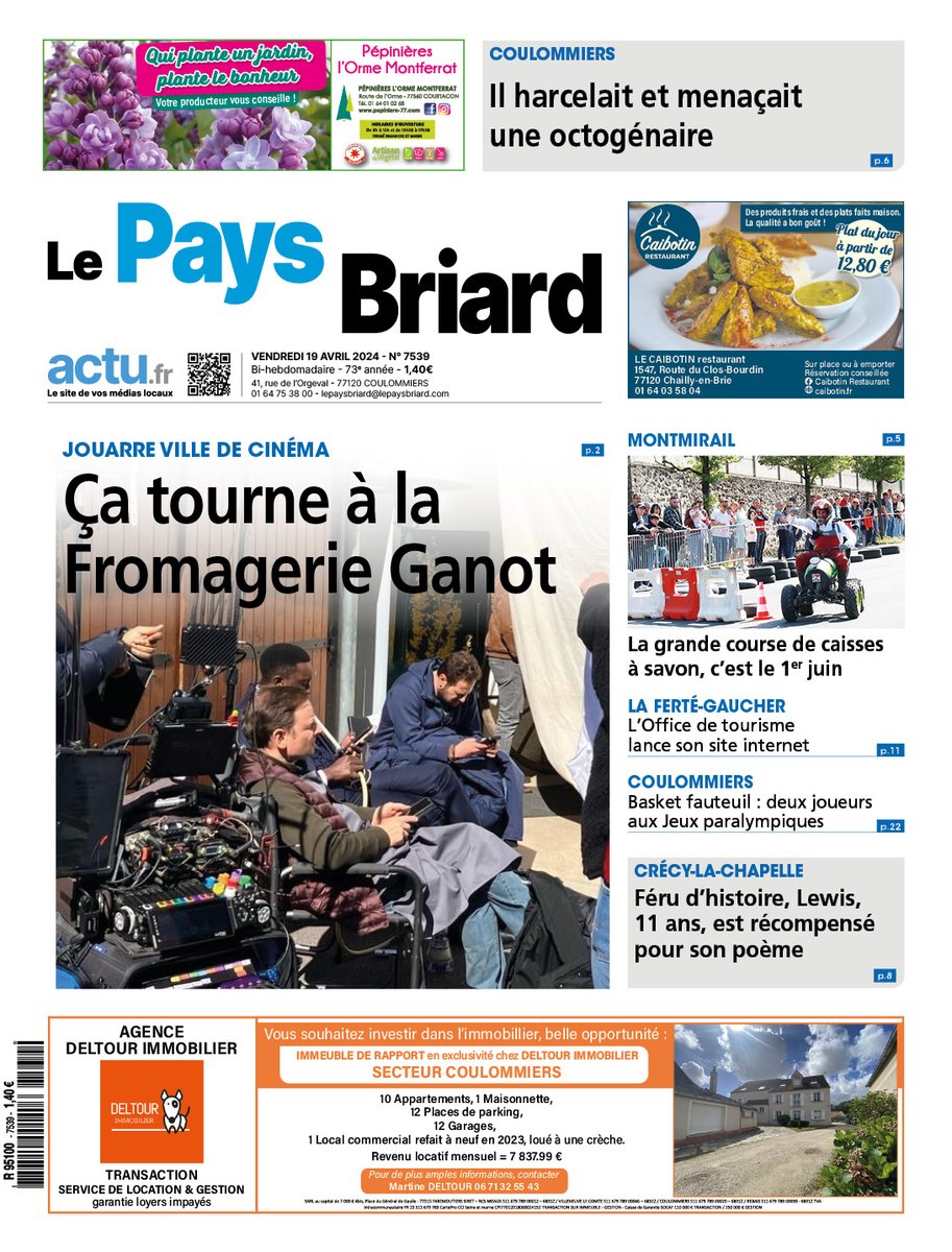 Bonjour à toutes et tous ! Voici la une de votre journal de demain.
Vous pouvez nous retrouver aussi sur actu.fr en suivant le lien :
moncompte.actu.fr/acheter/le-pay…