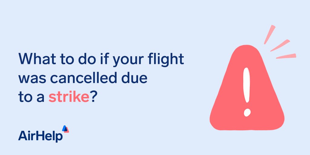 What to do if a flight was cancelled due to a strike? 👉Ask for a replacement flight from your airline 👉 If you no longer wish to fly, you could ask for a refund instead 👉 You also have the right to care which includes providing essentials such as food and drink, and hotel…